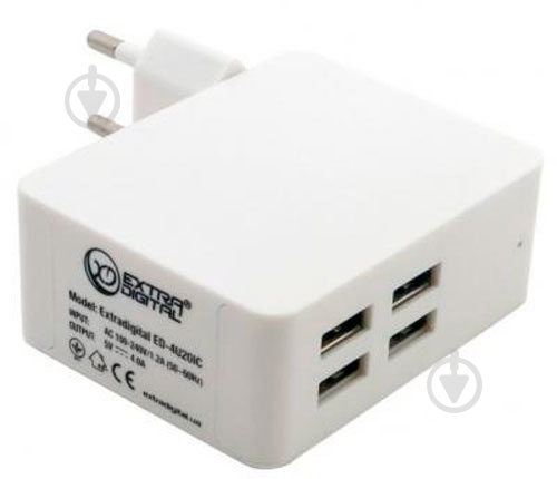 Зарядное устройство EXTRADIGITAL 4-USB IQ Charger - фото 7