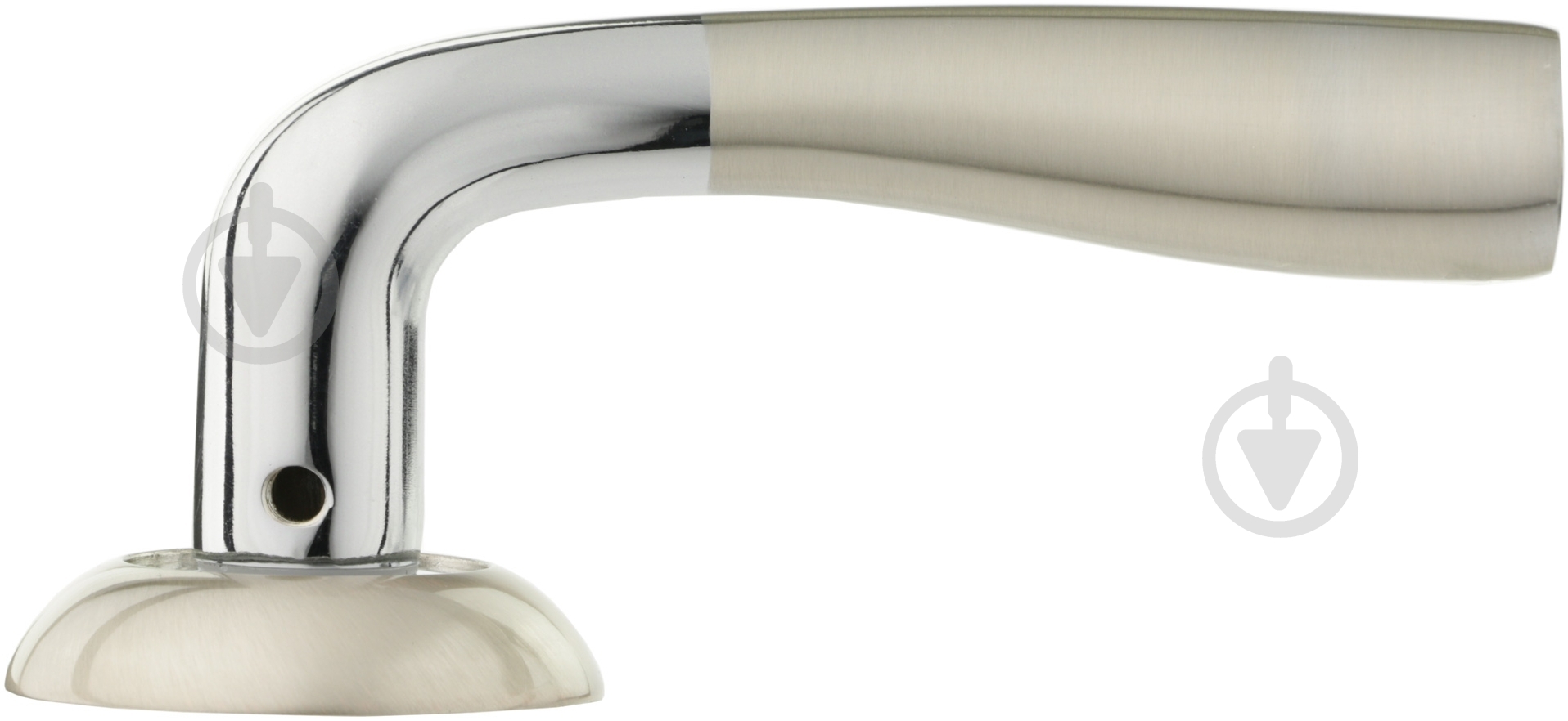 Ручка на розетке Comit Siena CM 165 матовый никель/хром - фото 2