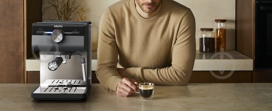 Кофеварка рожковая Krups XP384G10 - фото 24