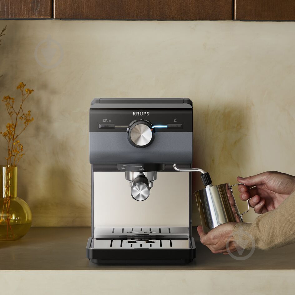 Кофеварка рожковая Krups XP384G10 - фото 17