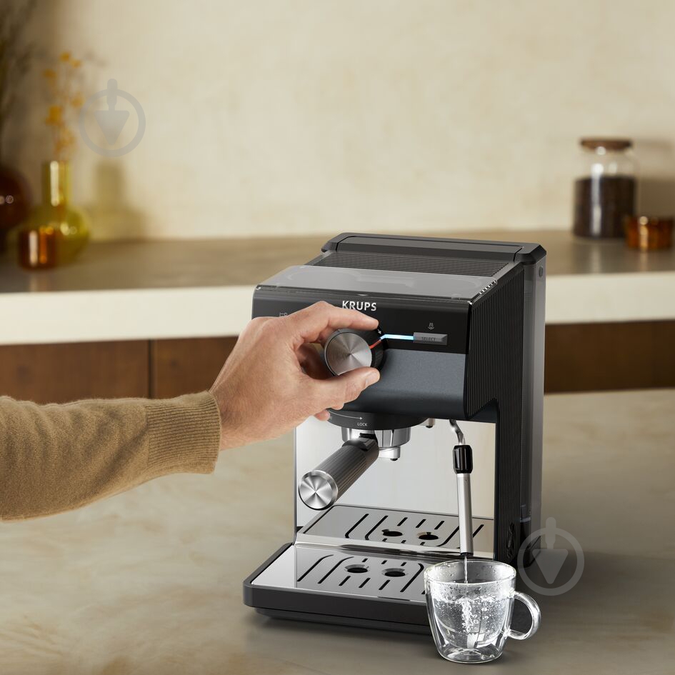 Кофеварка рожковая Krups XP384G10 - фото 18