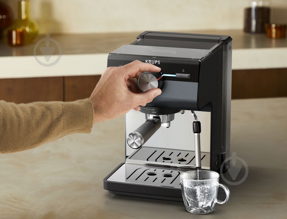 Кофеварка рожковая Krups XP384G10 - фото 20