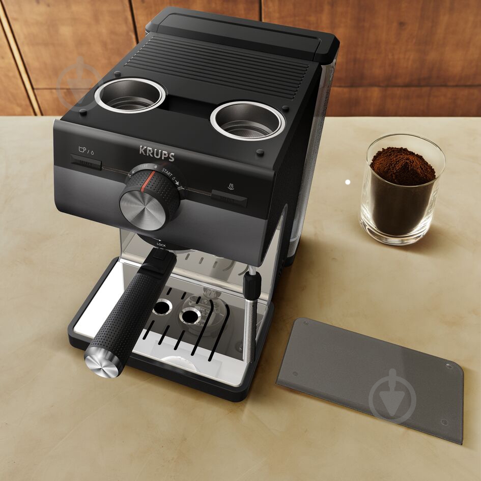 Кофеварка рожковая Krups XP384G10 - фото 21