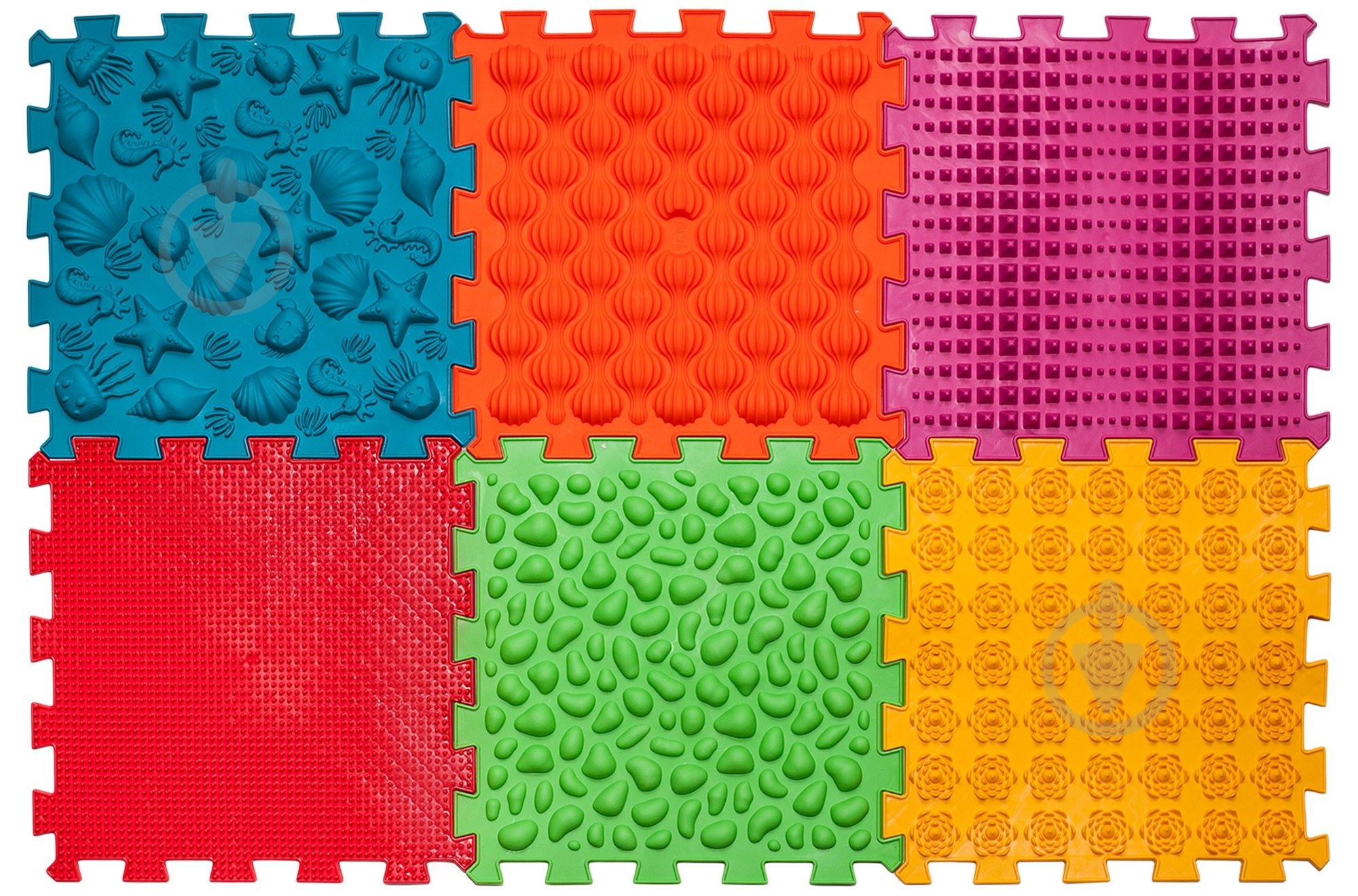 Коврик-пазл Ортек Коврик массажный "Пазлы Морской" 6 элементов 09713 - фото 1 Коврик-пазл Ортек Коврик массажный "Пазлы Морской" 6 элементов 09713 - фото 1