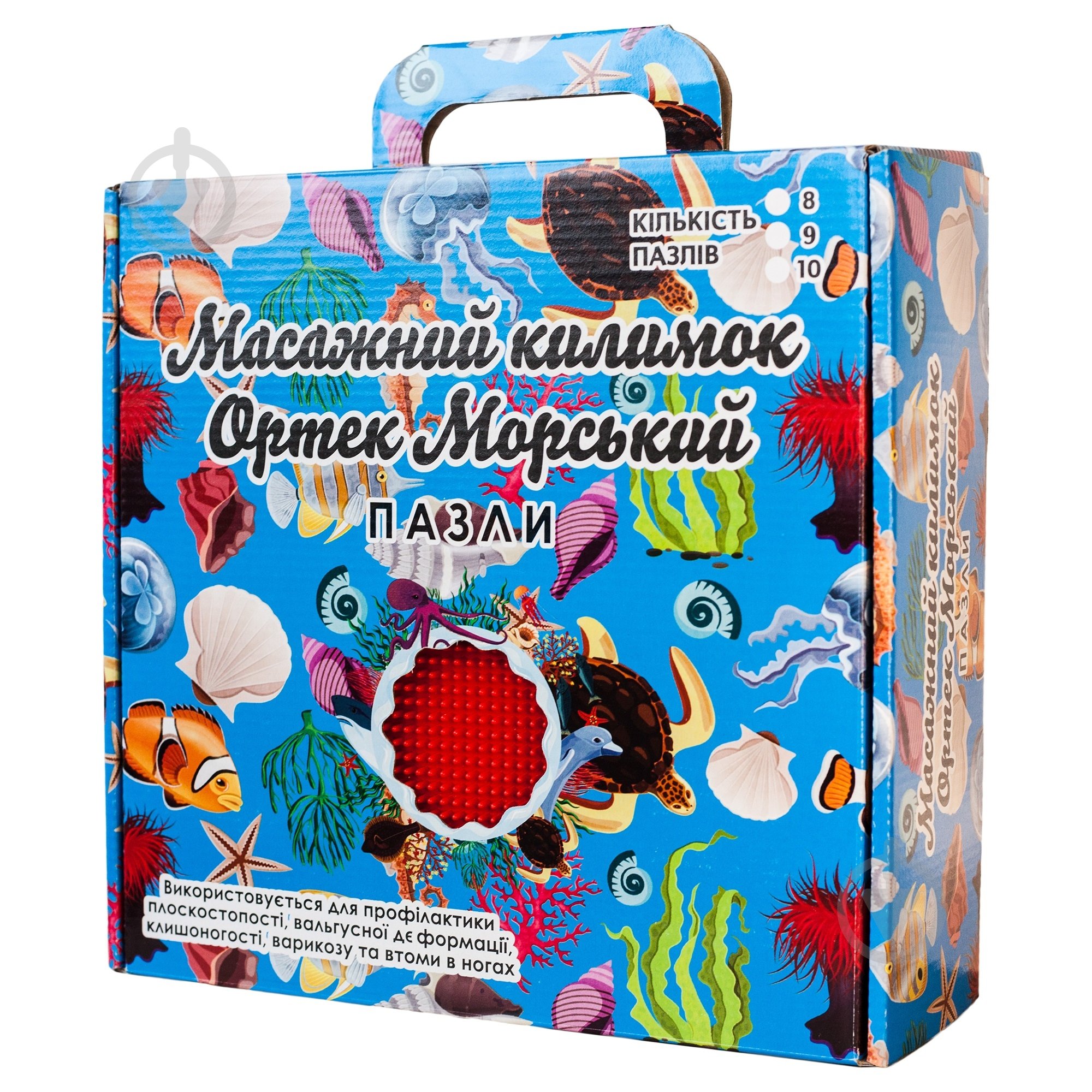 Коврик-пазл Ортек Коврик массажный "Пазлы Морской" 6 элементов 09713 - фото 2 Коврик-пазл Ортек Коврик массажный "Пазлы Морской" 6 элементов 09713 - фото 2