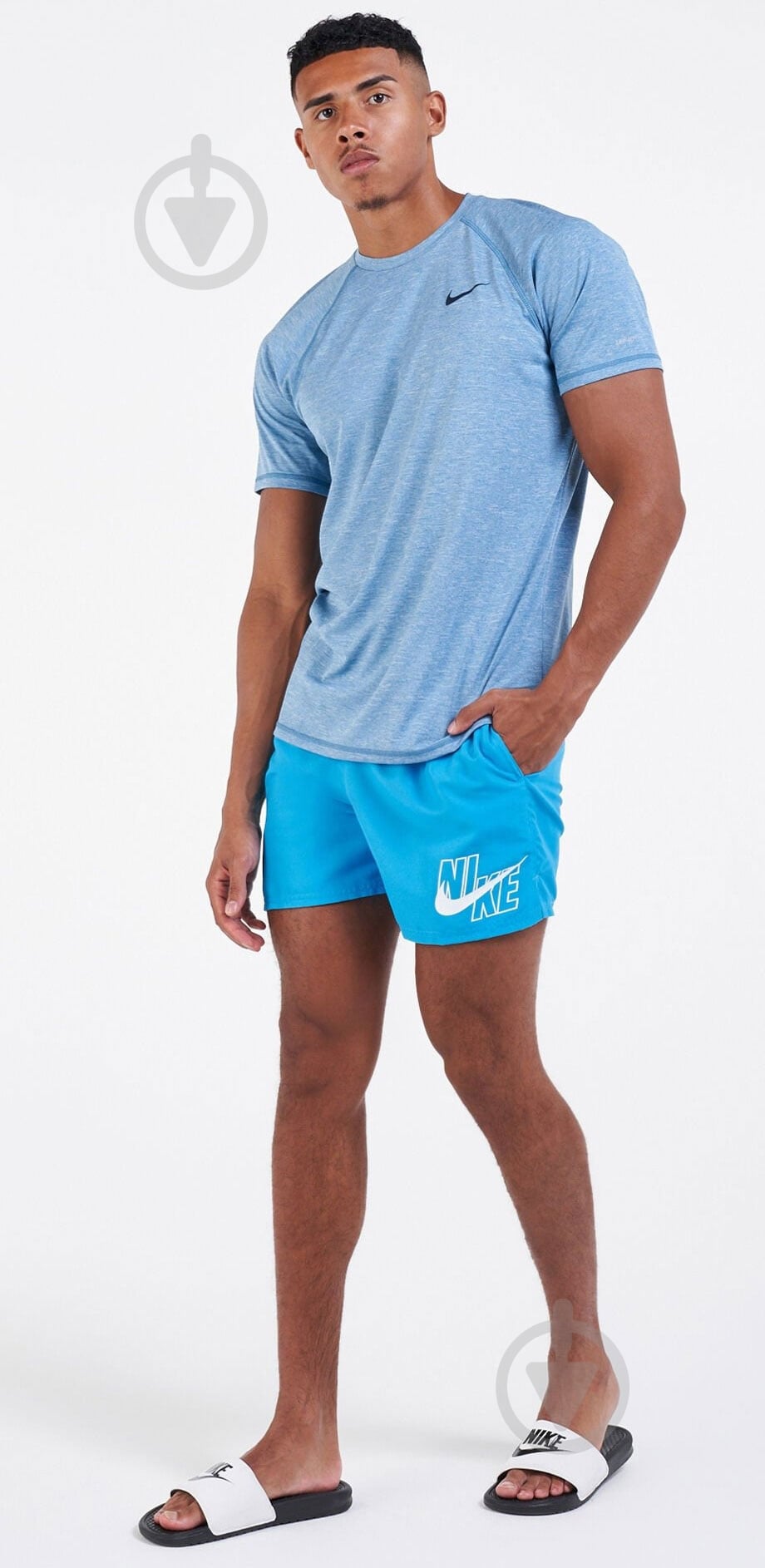 Шорты Nike NESSA566-406 р. S голубой - фото 3