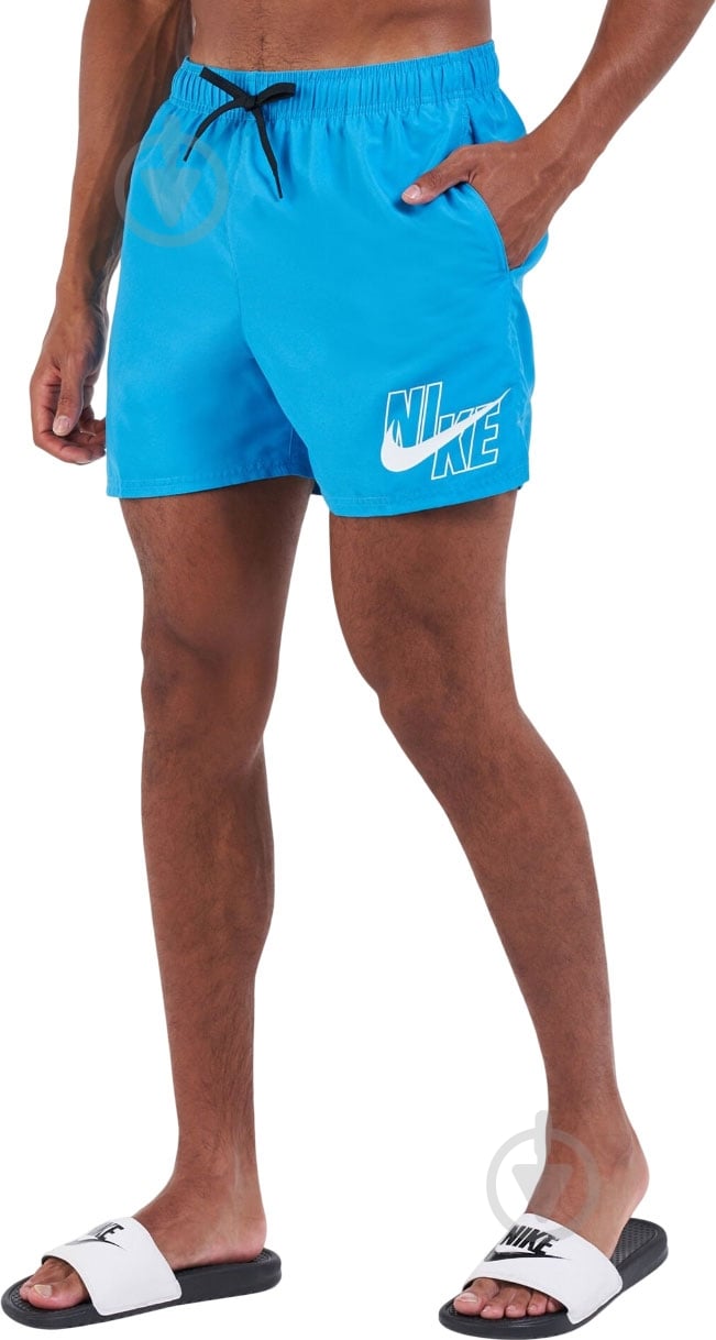 Шорты Nike NESSA566-406 р. S голубой - фото 1