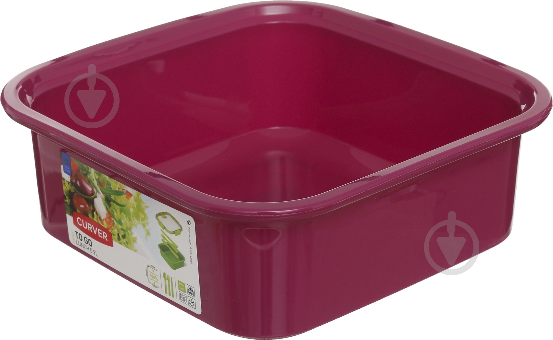 Контейнер с крышкой Curver To Go Lunch 900 мл фиолетовый - фото 3