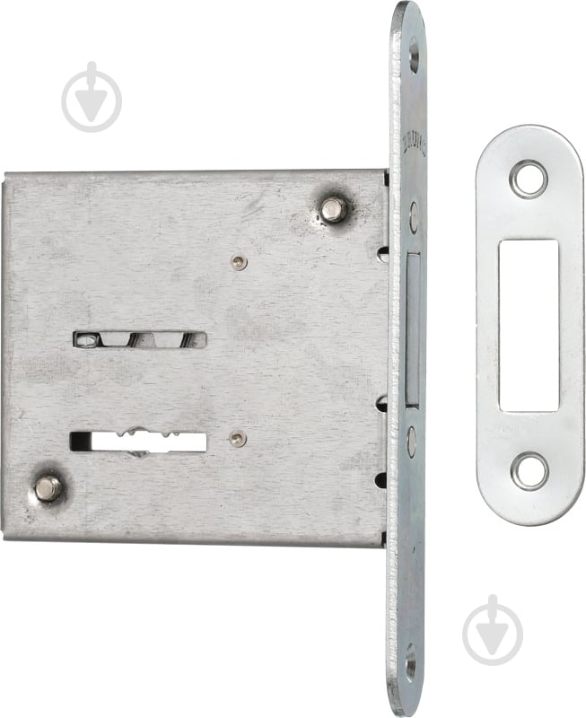 Дверний замок вхідний Bruno 755F матовий хром - фото 2