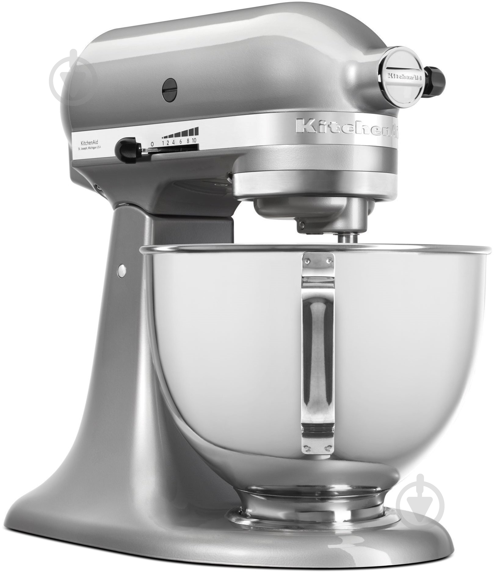 Кухонная машина KitchenAid 4,3 л 5KSM95PSEMC с откидным блоком, хром - фото 4 Кухонная машина KitchenAid 4,3 л 5KSM95PSEMC с откидным блоком, хром - фото 4