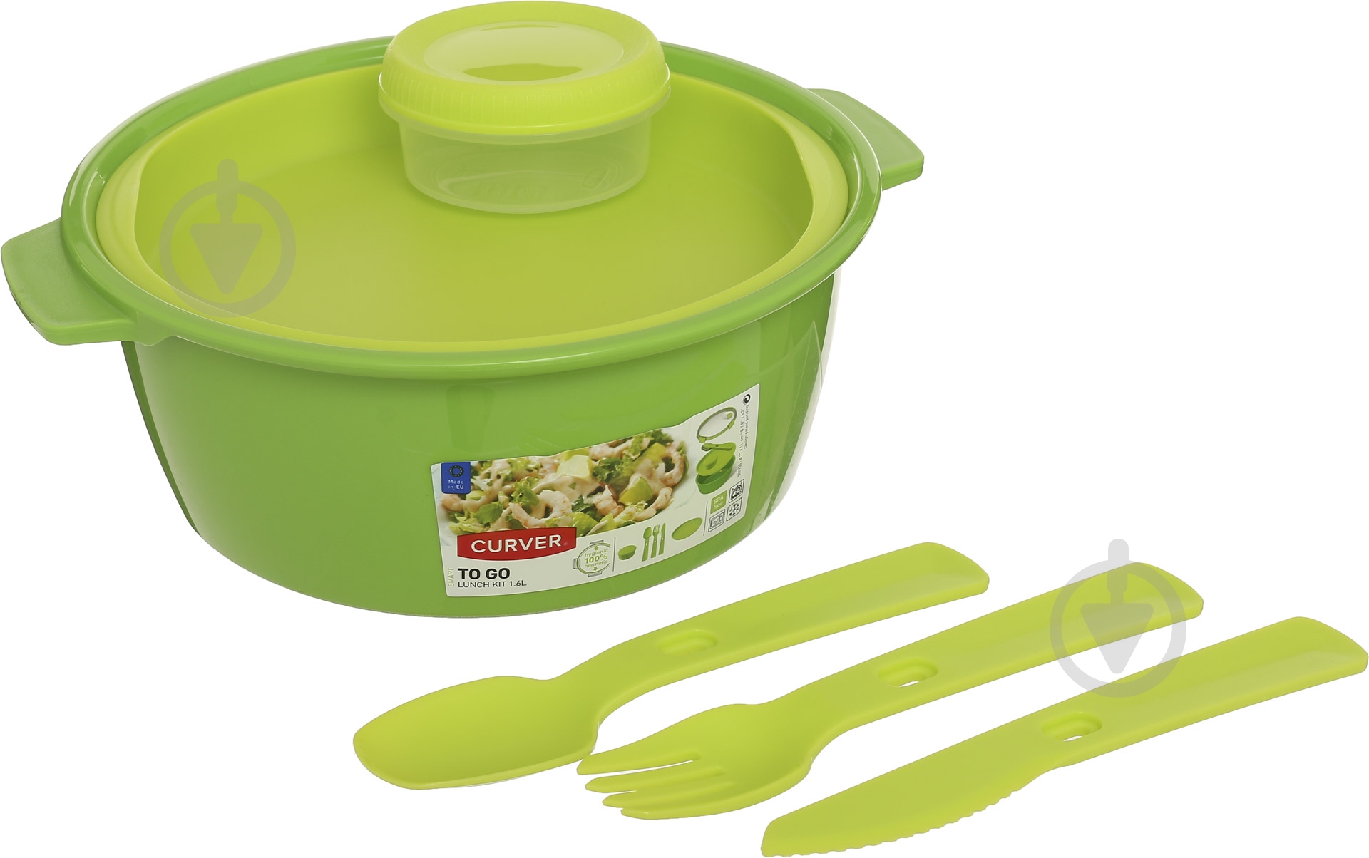 Контейнер із кришкою Curver To Go lunch Kit 1,6 л зелений - фото 10