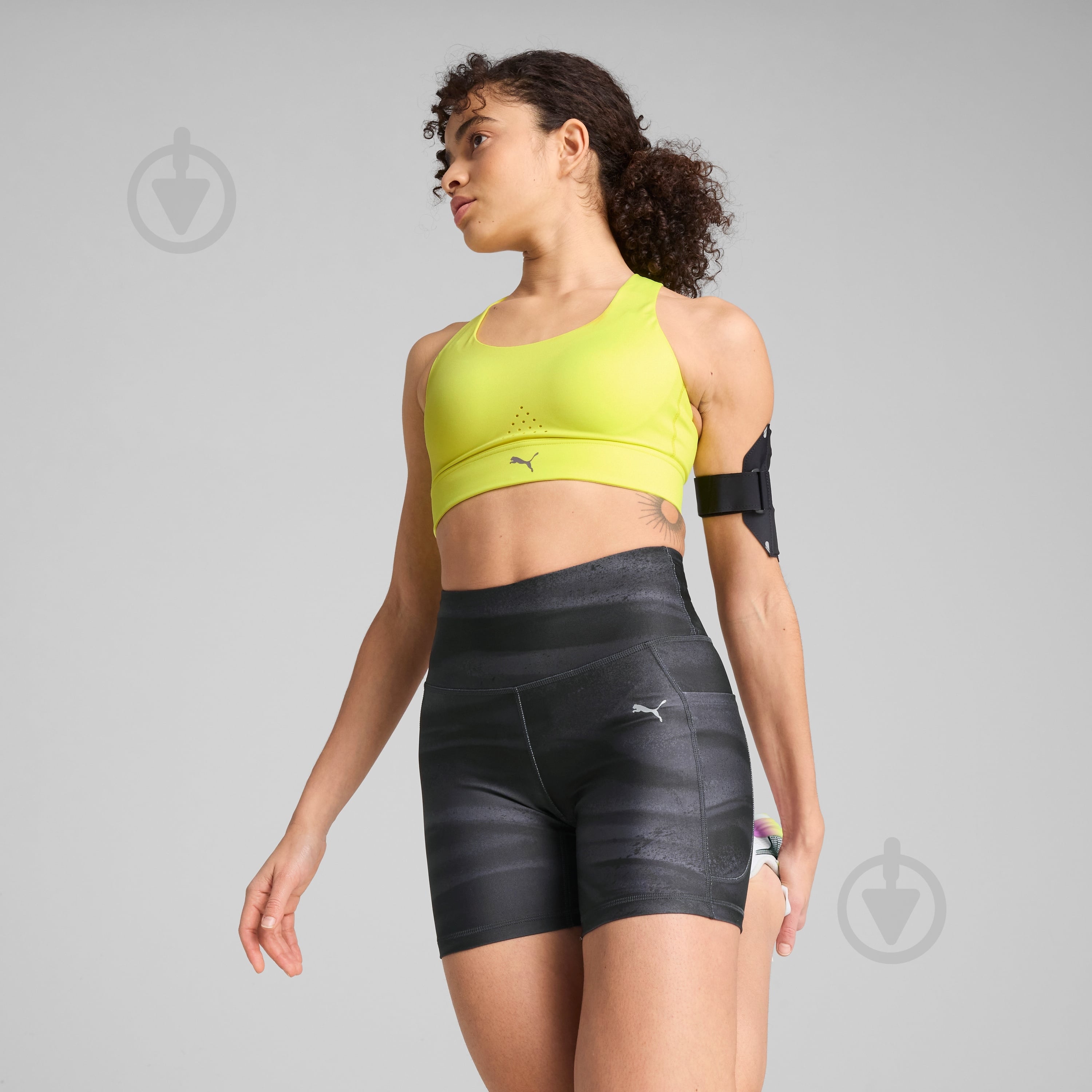 ハイウエスト・ブレインネット PBR009 ᐉ Бра Puma PWRBREATHE RUN BRA 52507499 р.L жовтий • Краща ціна в
