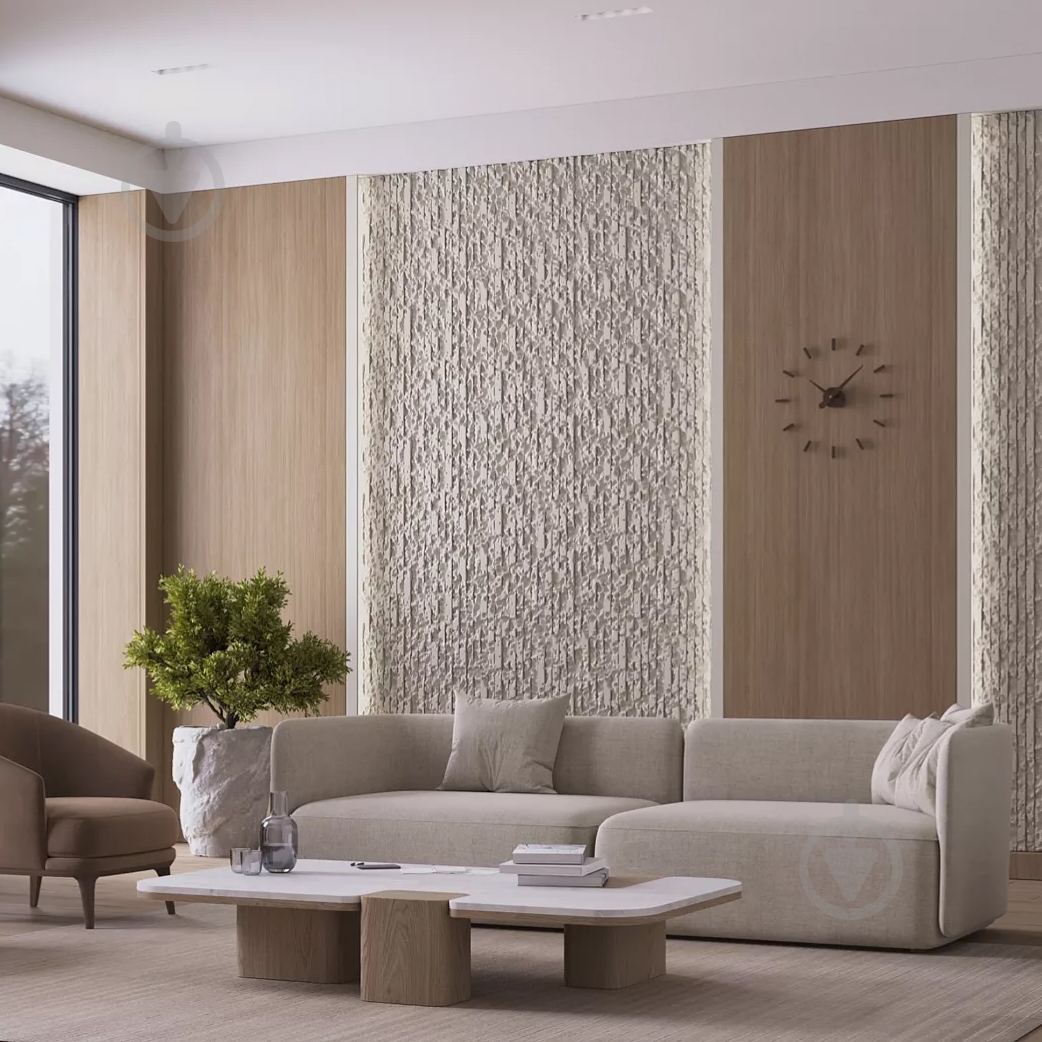 3D-панель гипсовая BeautyWalls TEO армированная 1.44 кв.м - фото 2 3D-панель гипсовая BeautyWalls TEO армированная 1.44 кв.м - фото 2