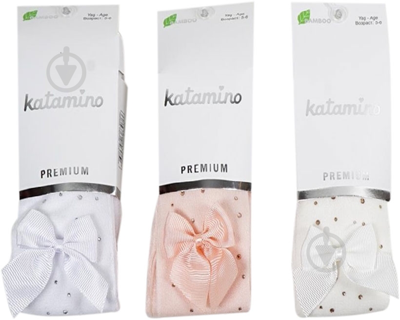 Колготки для девочек KATAMINO K36005 р.80-92 молочный - фото 1