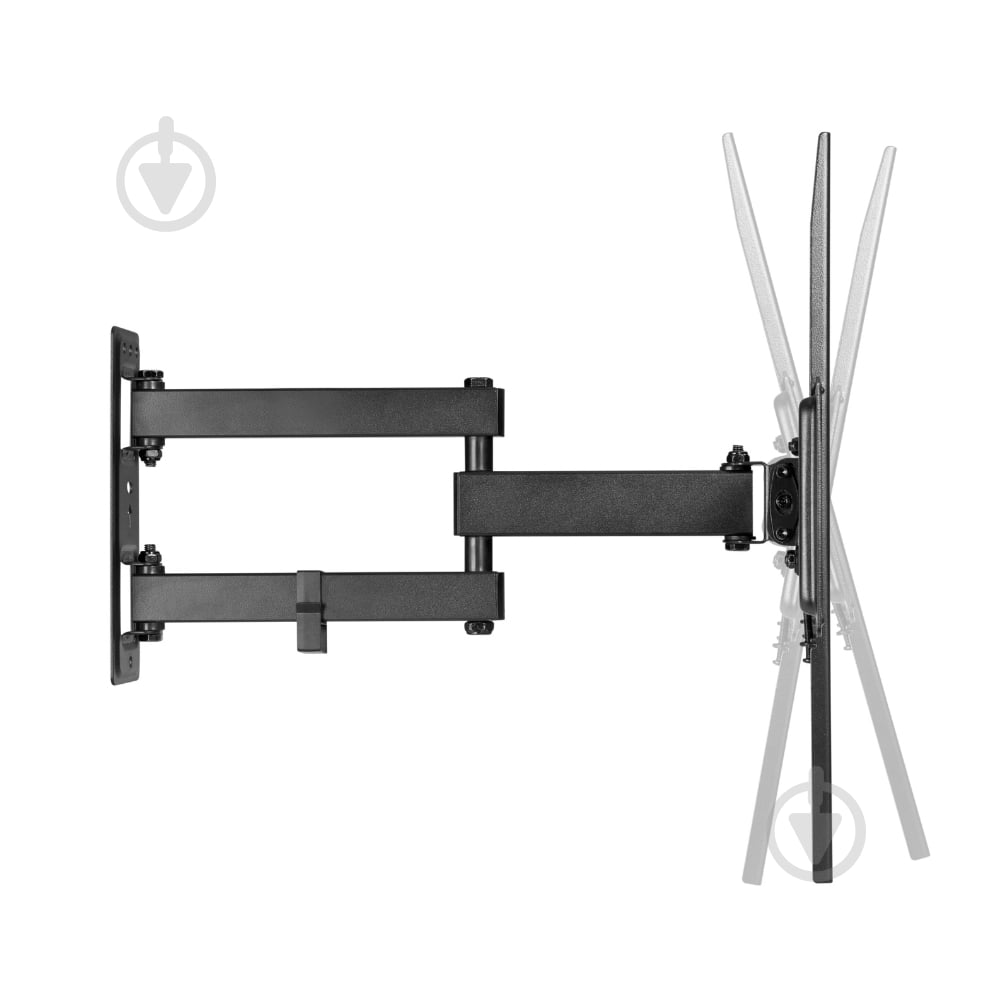 Кріплення для телевізора Kivi Motion-466, 40кг, 37-80", VESA 100х100-400х400 поворотно-похилі чорний - фото 21 Кріплення для телевізора Kivi Motion-466, 40кг, 37-80", VESA 100х100-400х400 поворотно-похилі чорний - фото 21