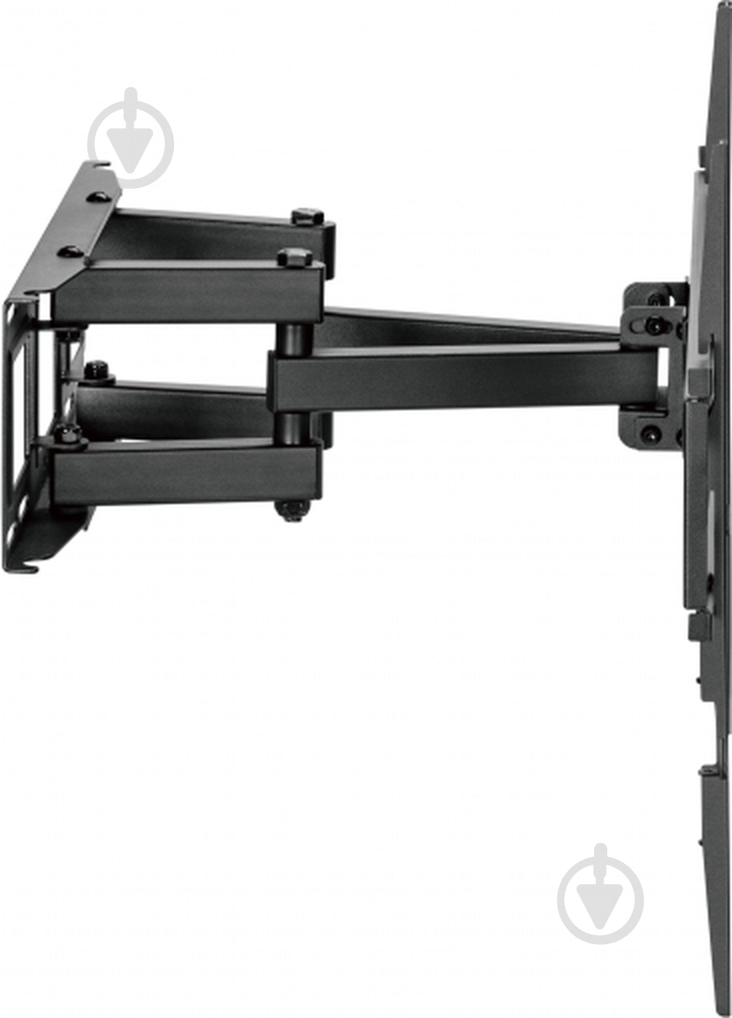 Кріплення для телевізора Kivi Motion-466, 40кг, 37-80", VESA 100х100-400х400 поворотно-похилі чорний - фото 3 Кріплення для телевізора Kivi Motion-466, 40кг, 37-80", VESA 100х100-400х400 поворотно-похилі чорний - фото 3