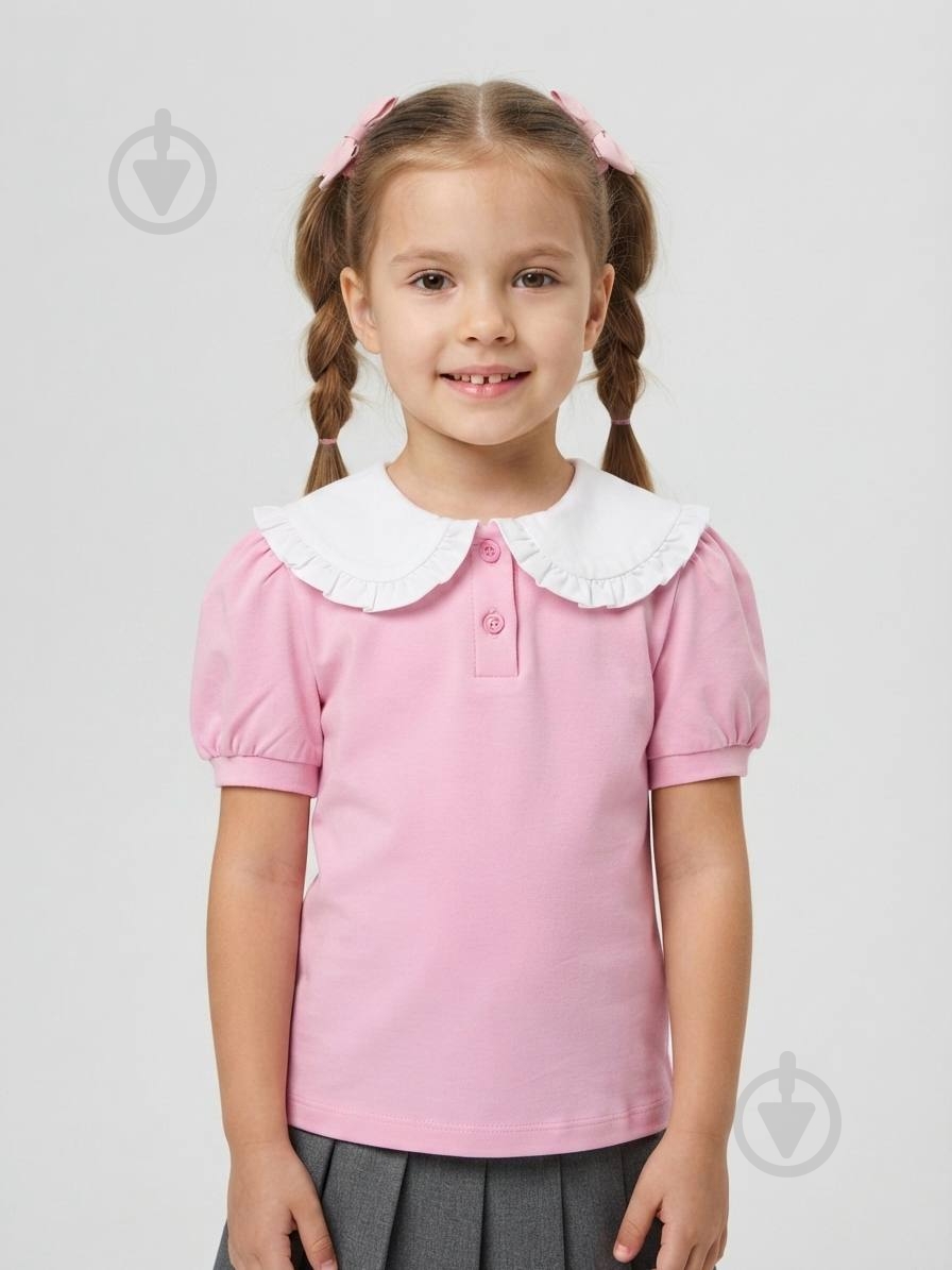 Блуза Piccolo р.140 розовый 180291 - фото 1 Блуза Piccolo р.140 розовый 180291 - фото 1