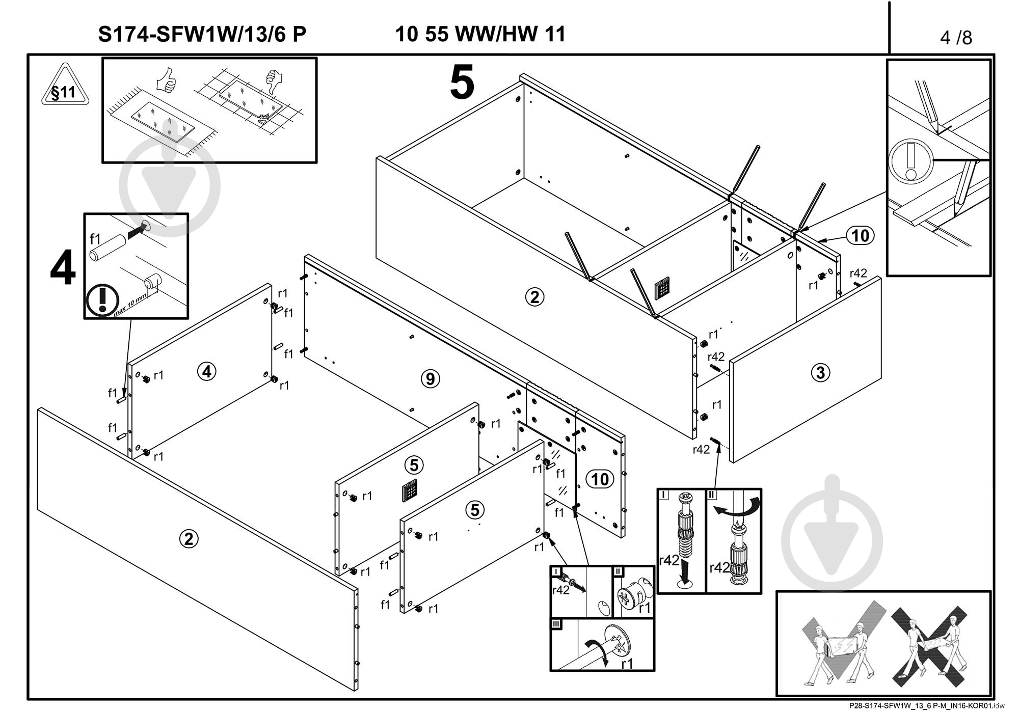 Витрина BRW Україна SFW1W/13/6L Fun белый - фото 5 Витрина BRW Україна SFW1W/13/6L Fun белый - фото 5