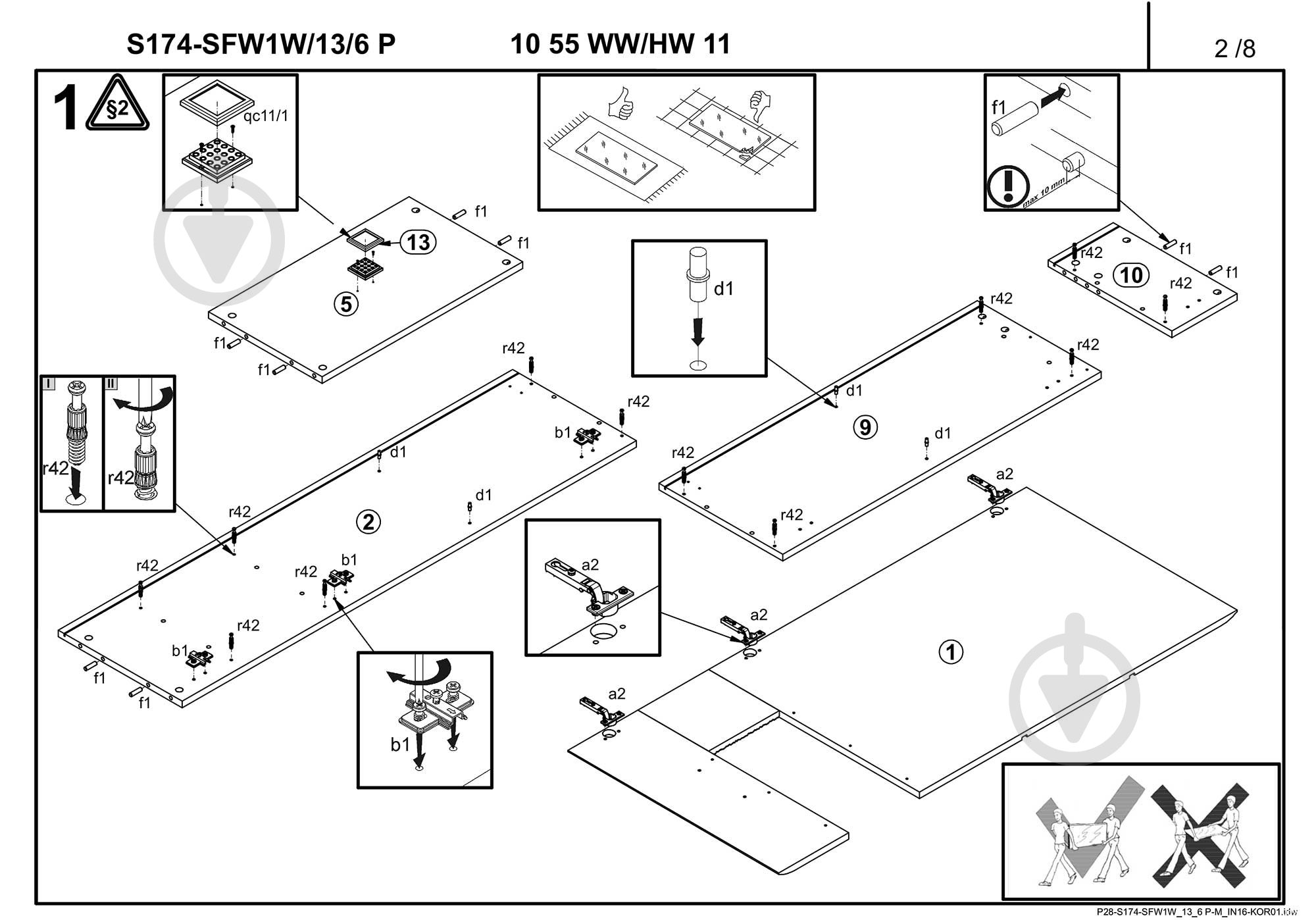 Витрина BRW Україна SFW1W/13/6P Fun белый - фото 3 Витрина BRW Україна SFW1W/13/6P Fun белый - фото 3