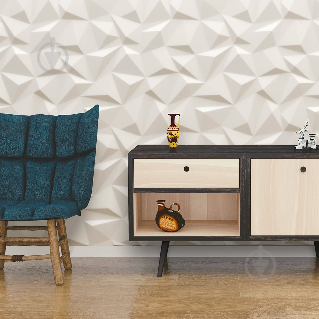 3D-панель гипсовая BeautyWalls VERTEX армированная 1.44 кв.м - фото 4