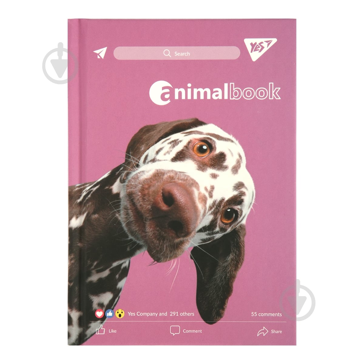 Блокнот YES 64 лист. 7БЦ Animalbook точки - фото 1