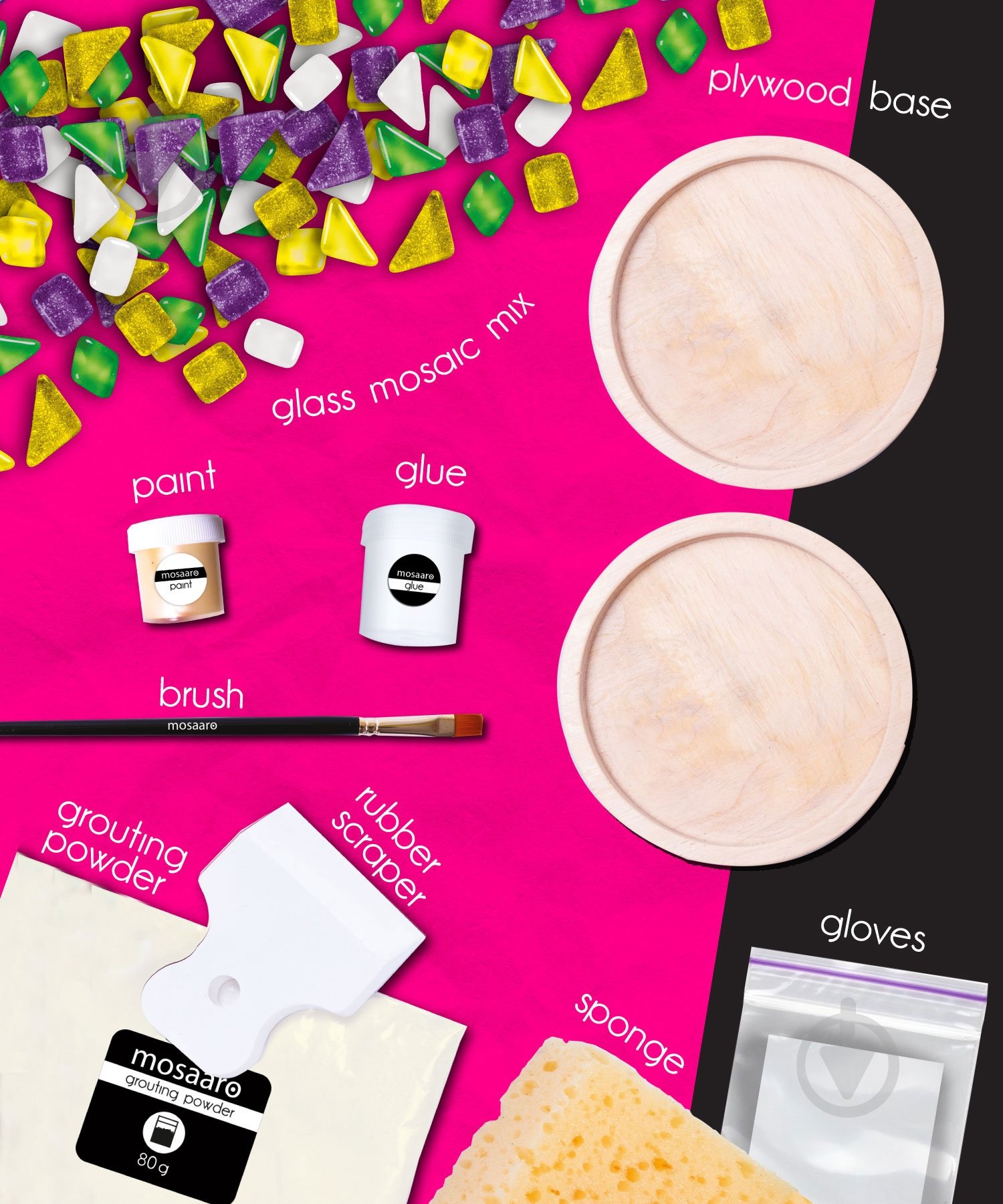 Набор для творчества Mosaaro Хрустальная стекломозаика Подставка для чашек MA1001 - фото 2 Набор для творчества Mosaaro Хрустальная стекломозаика Подставка для чашек MA1001 - фото 2