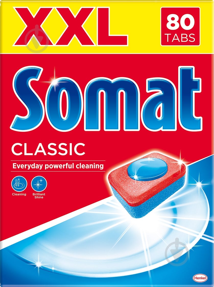 Таблетки для посудомийних машин Somat Classic XXL 80 шт. - фото 1