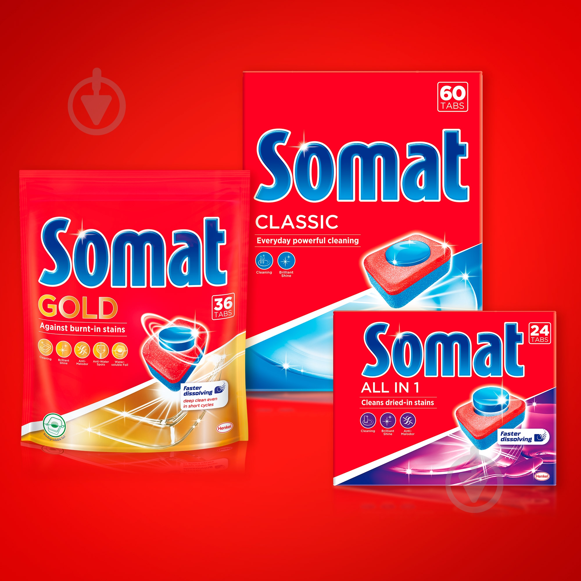 Таблетки для посудомийних машин Somat Classic XXL 80 шт. - фото 7