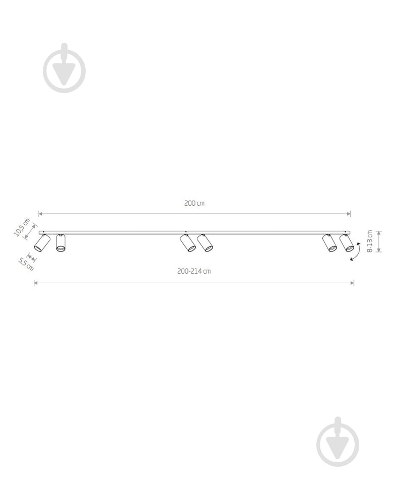 УЦЕНКА! Спот Nowodvorski Mono 6x10 Вт GU10 латунь 7785 (УЦ №2526) - фото 2 УЦЕНКА! Спот Nowodvorski Mono 6x10 Вт GU10 латунь 7785 (УЦ №2526) - фото 2