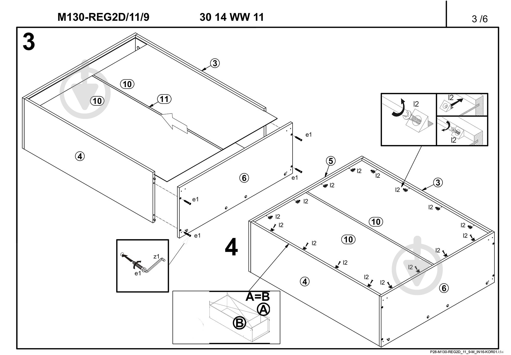 Комод BRW Україна REG2D/11/9 Flames белый - фото 7