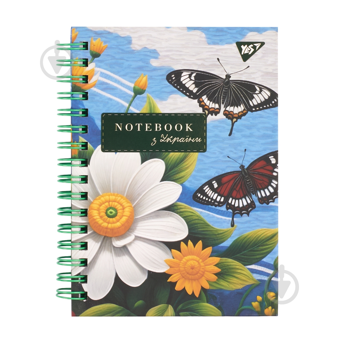 Блокнот YES 64 лист. 7БЦ cпираль Ukrainian notebook клетка - фото 1
