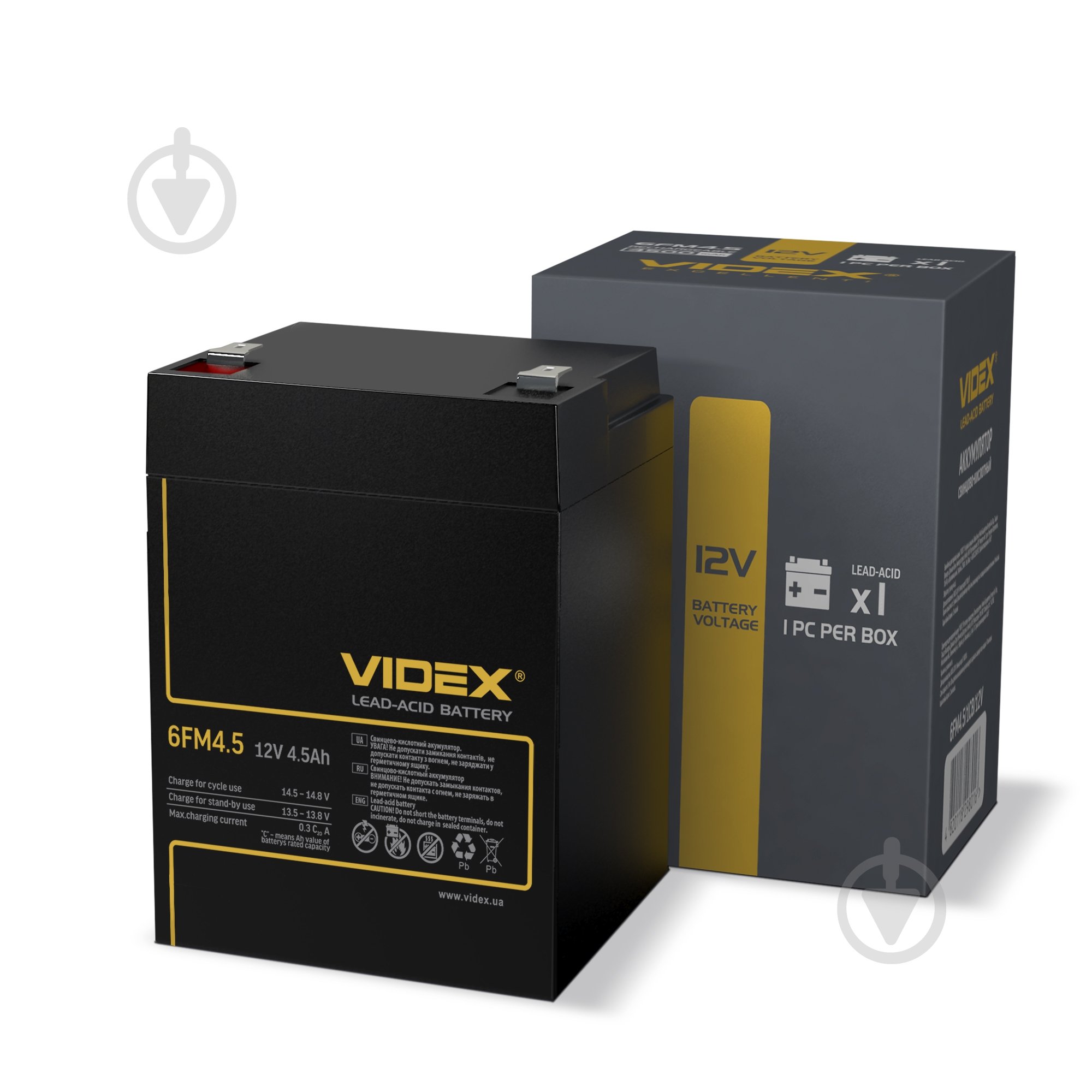 Аккумулятор Videx 6FM4.5 1 шт. (25080) - фото 1