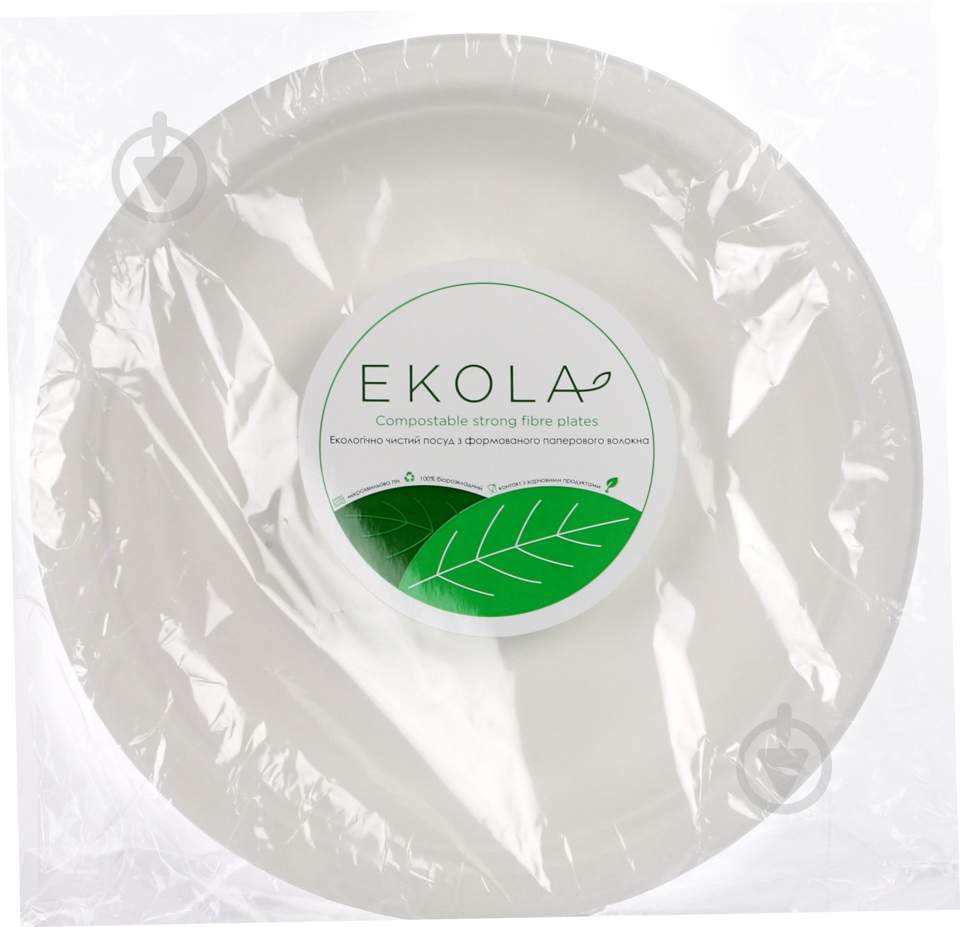 Тарелка одноразовая бумажная Ekola 10 шт. - фото 3