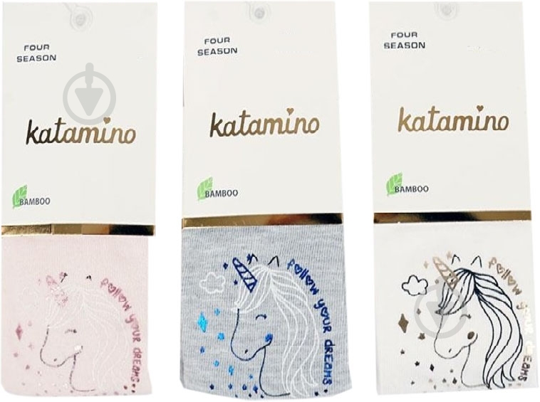 Колготки для девочек KATAMINO K32198 р.132-144 молочный - фото 1