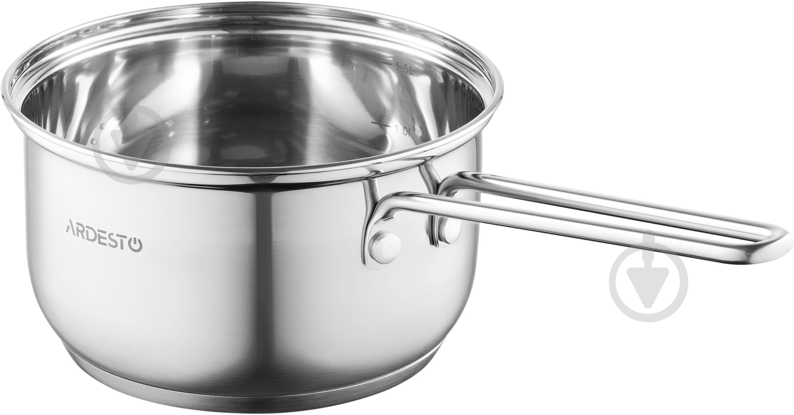 Ковш Ardesto Gemini Bari 1,6 л нержавеющая сталь AR1916SS - фото 3