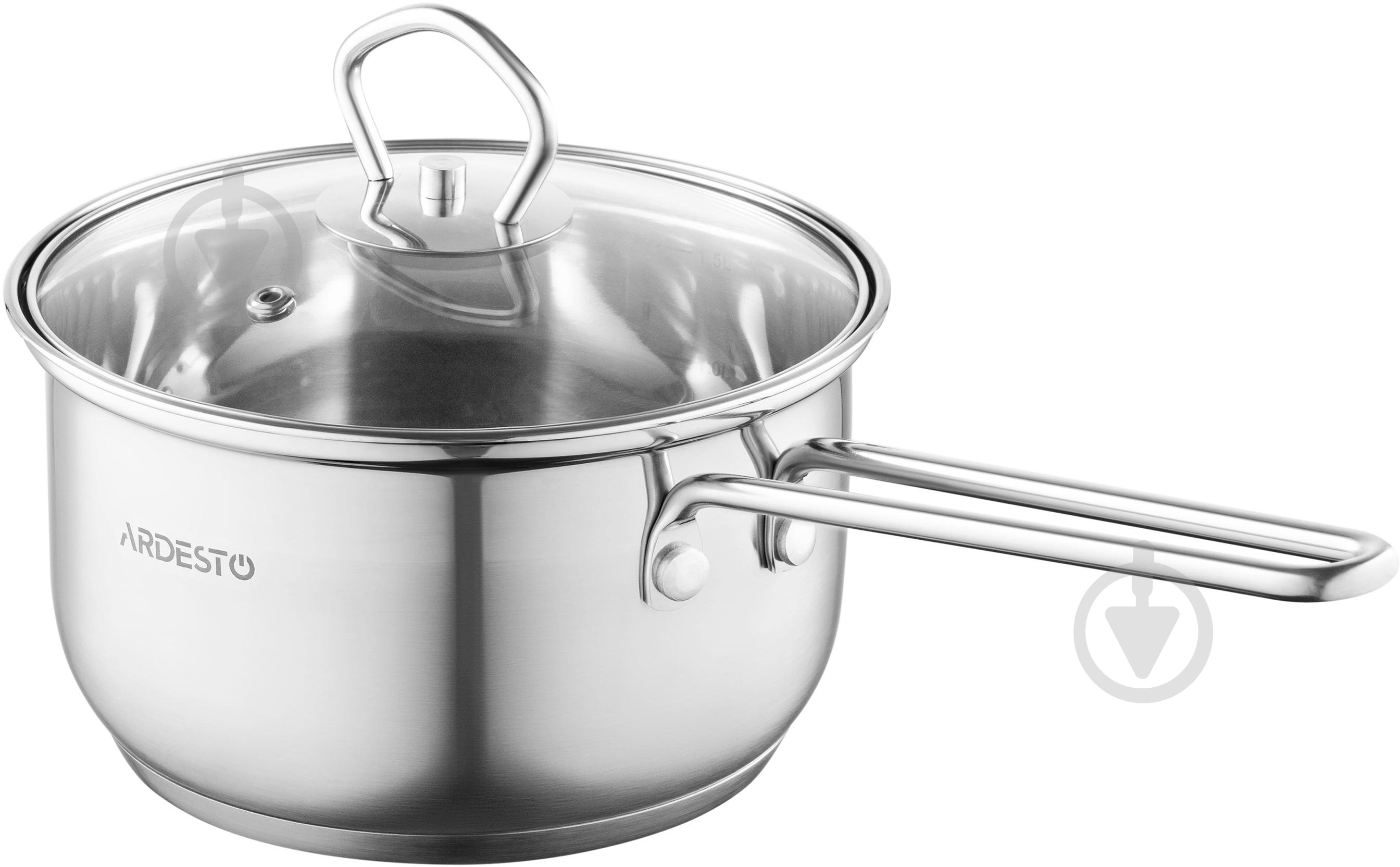 Ковш Ardesto Gemini Bari 1,6 л нержавеющая сталь AR1916SS - фото 1