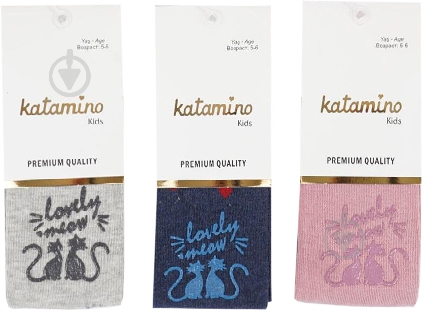 Колготки для дівчаток KATAMINO K32205 р.80-92 джинс - фото 1 Колготки для дівчаток KATAMINO K32205 р.80-92 джинс - фото 1