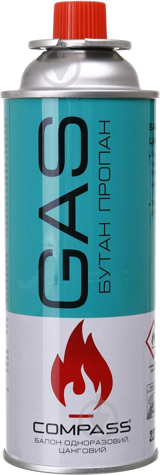 Набор картриджей Compass газовых цанговых 220 гр 4 шт. - фото 2