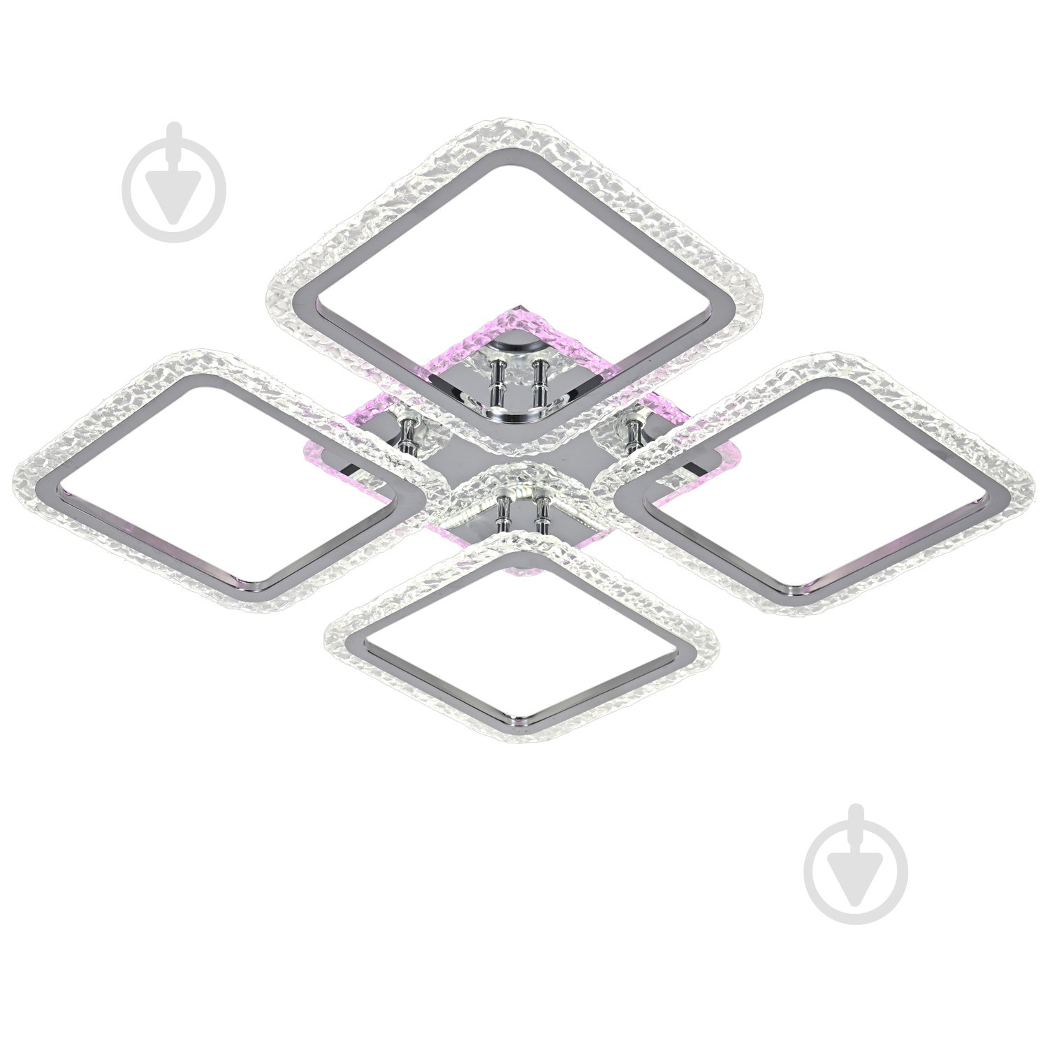 Люстра светодиодная Victoria Lighting с пультом 75 Вт хром River/PL4 chrome - фото 1