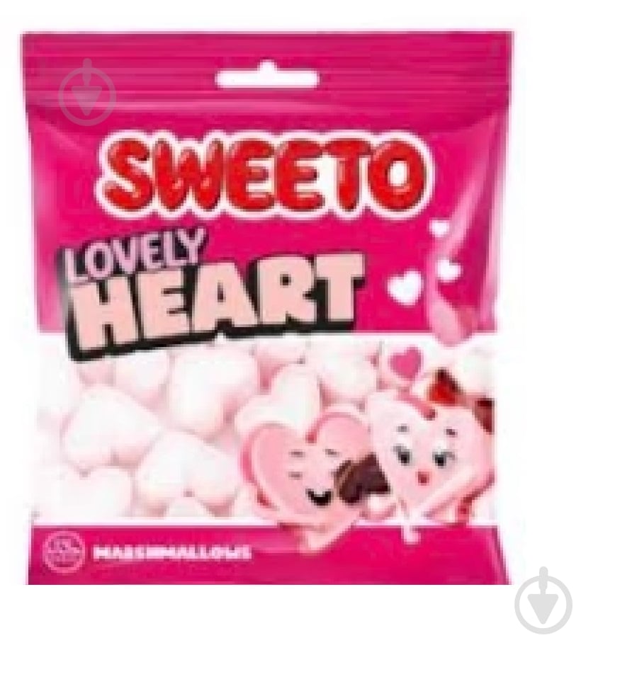 Маршмеллоу SWEETO Heart 60 гр - фото 1 Маршмеллоу SWEETO Heart 60 гр - фото 1