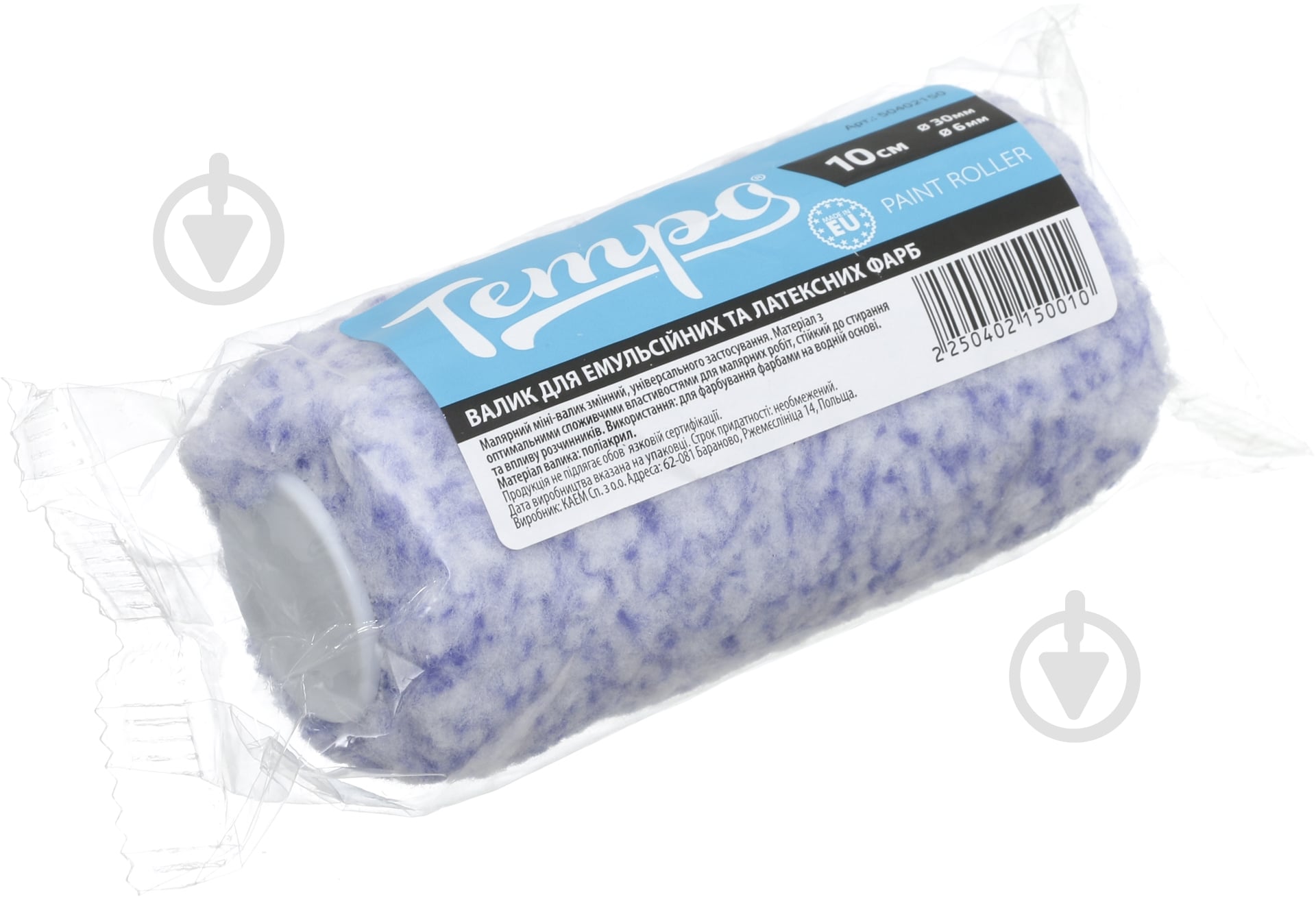 Запасной валик для окрашивания Tempo TOPTEX мини 10x 3см E0120-813010 - фото 3