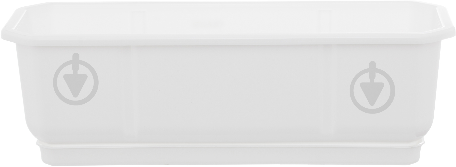 УЦІНКА! Ящик балконний Алеана Дама з підставкою 50,0x18,0 см прямокутний 9 л білий (УЦ №77) - фото 1 УЦІНКА! Ящик балконний Алеана Дама з підставкою 50,0x18,0 см прямокутний 9 л білий (УЦ №77) - фото 1