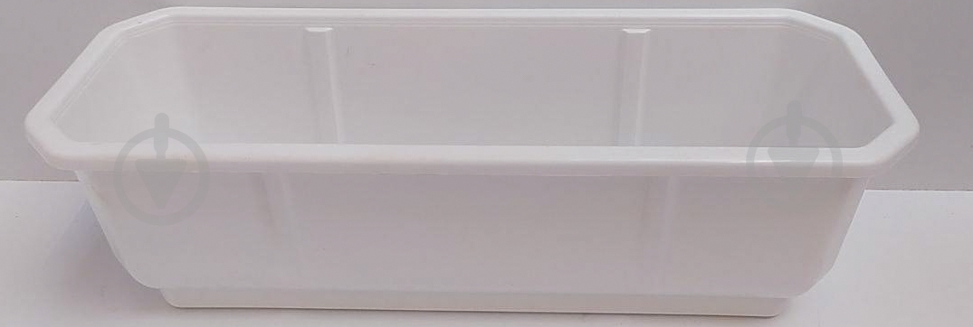 УЦІНКА! Ящик балконний Алеана Дама з підставкою 50,0x18,0 см прямокутний 9 л білий (УЦ №77) - фото 2 УЦІНКА! Ящик балконний Алеана Дама з підставкою 50,0x18,0 см прямокутний 9 л білий (УЦ №77) - фото 2