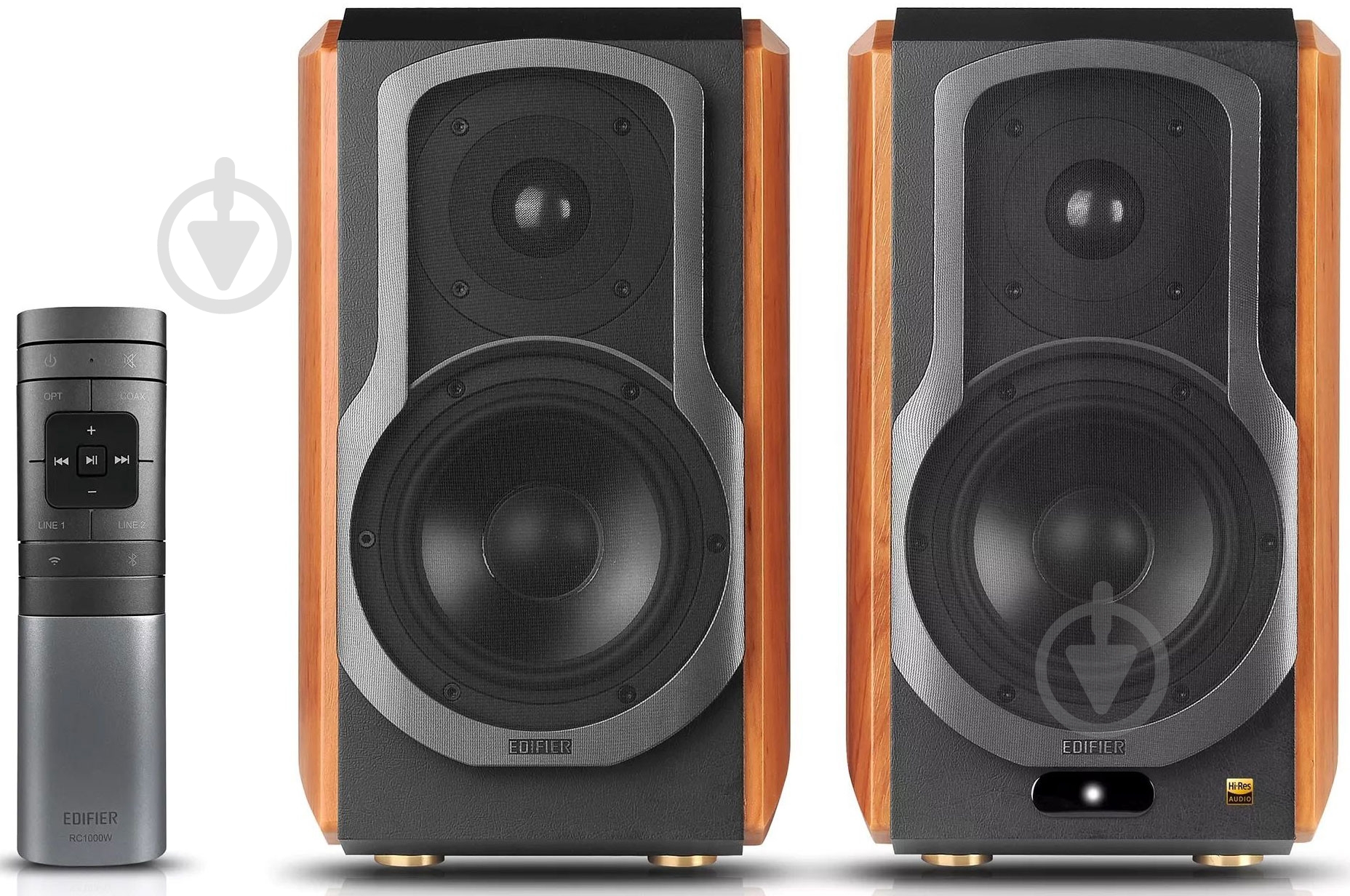Акустическая система Edifier S1000W 2.0 brown 120W Bluetooth Wi-Fi Hi-Res - фото 1