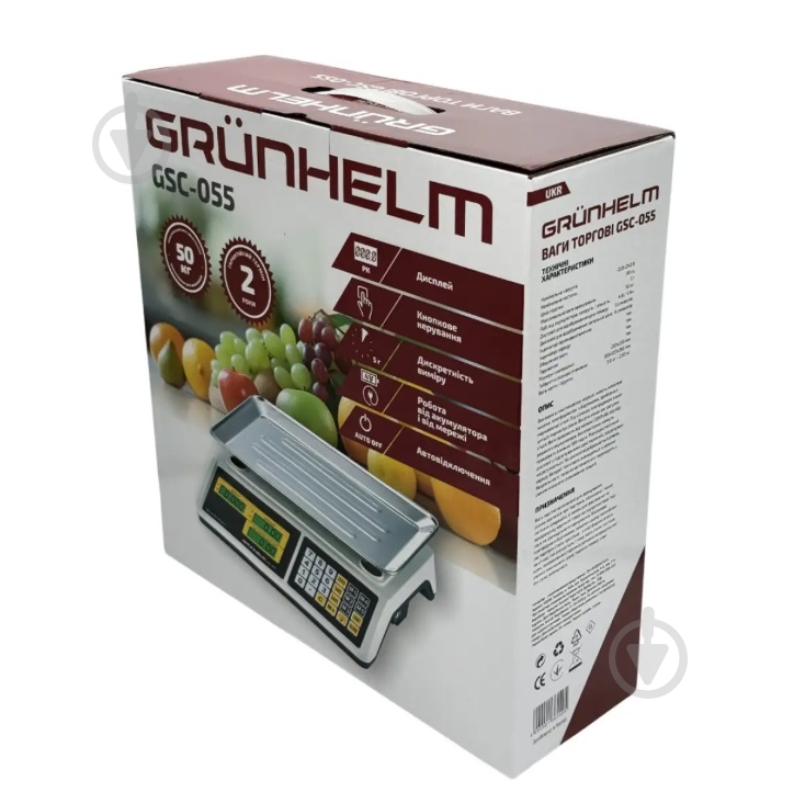Ваги настільні Grunhelm GSC-055 макс - фото 1