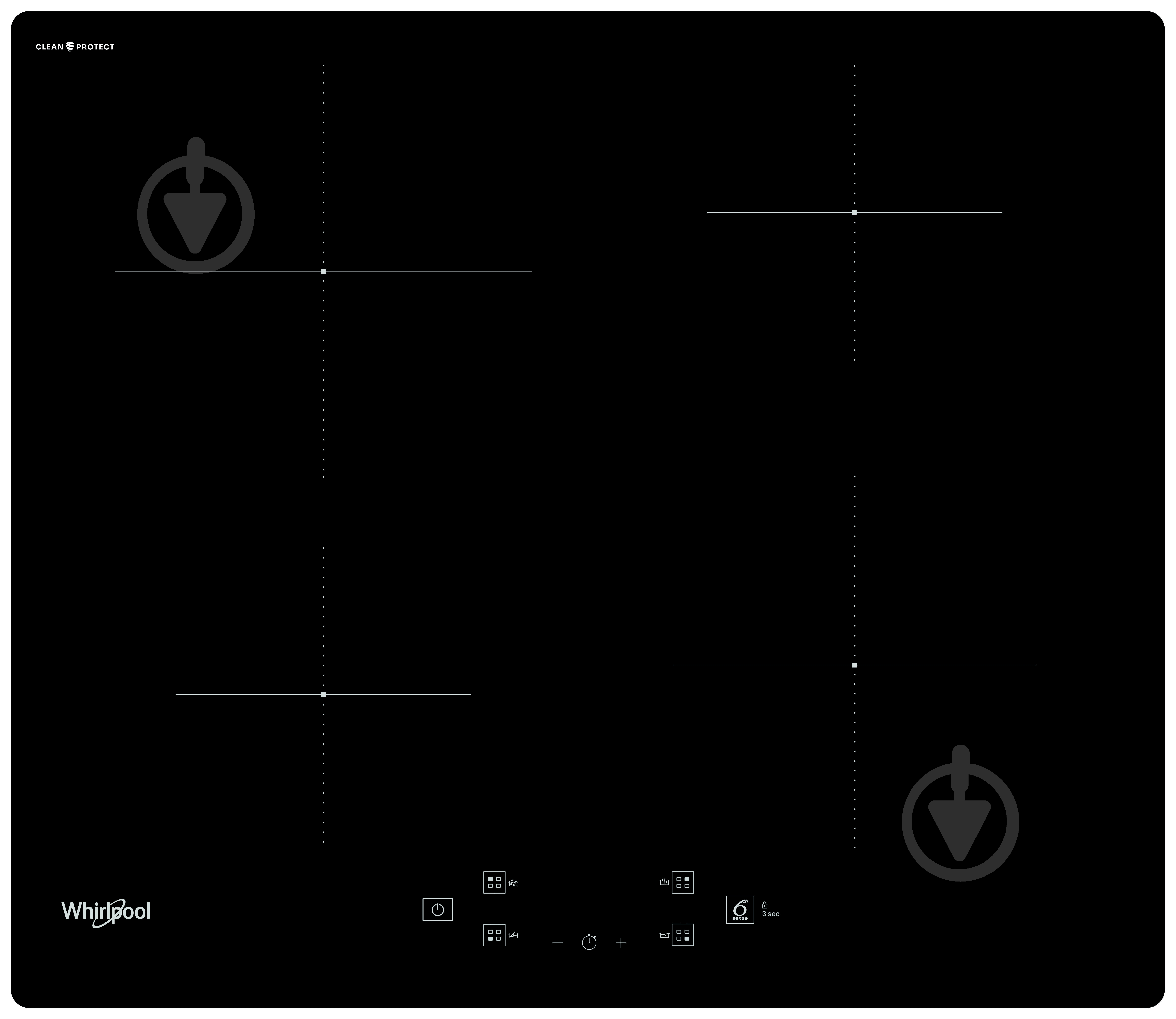 Варильна поверхня індукційна Whirlpool WS Q3560 CPNE - фото 1 Варильна поверхня індукційна Whirlpool WS Q3560 CPNE - фото 1