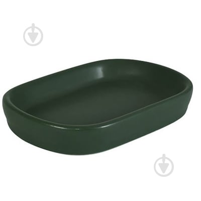 Мыльница Bisk Nero зеленая 8360 - фото 1