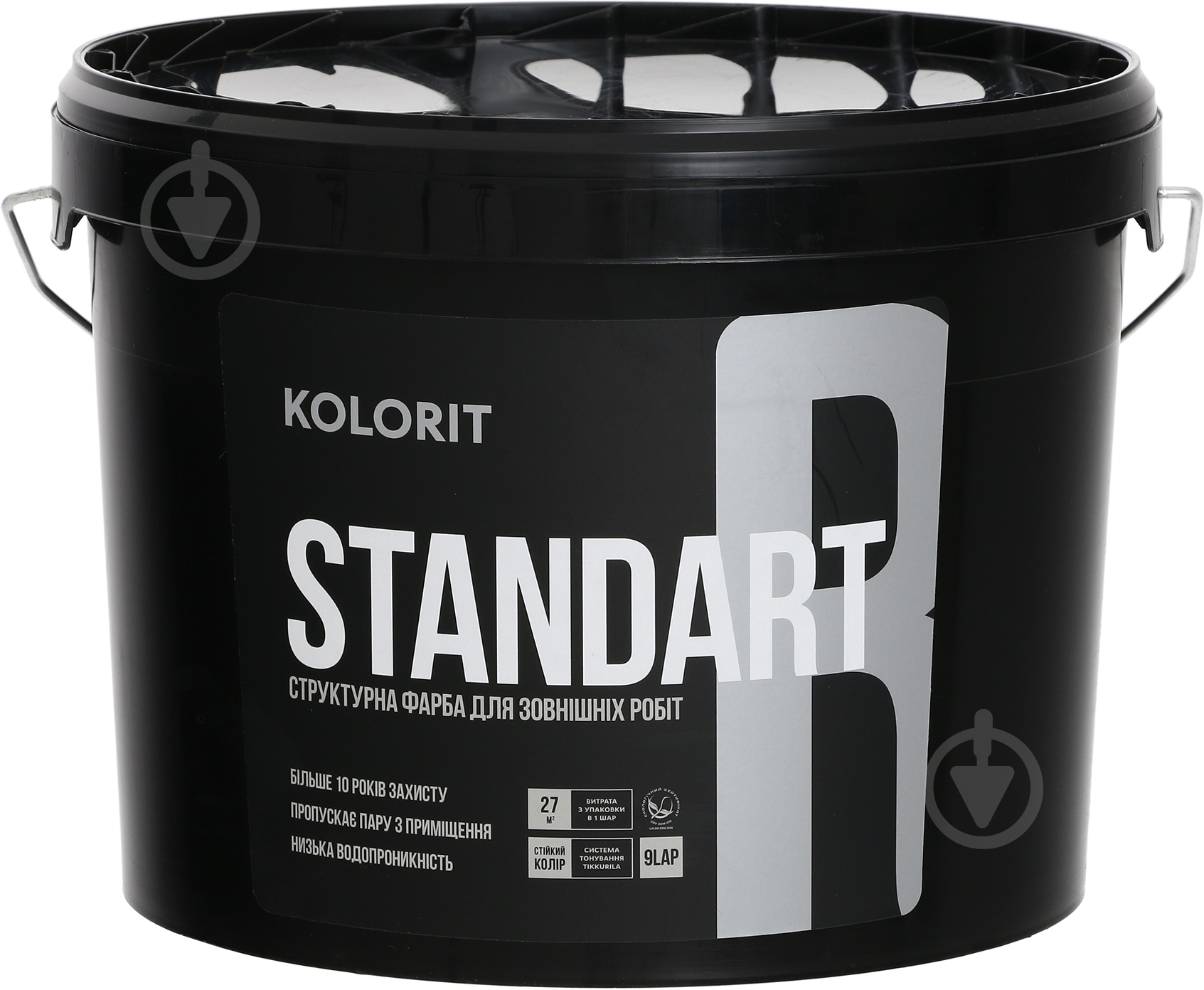 Краска Kolorit Standart R LАР белый 4,5 л - фото 1 Краска Kolorit Standart R LАР белый 4,5 л - фото 1