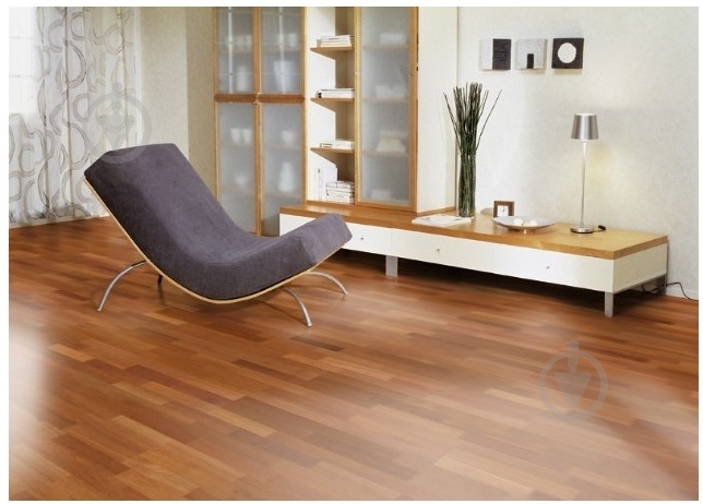 Лак паркетный AQUA PARQUET Kompozit шелковистый мат 5 л бесцветный - фото 2