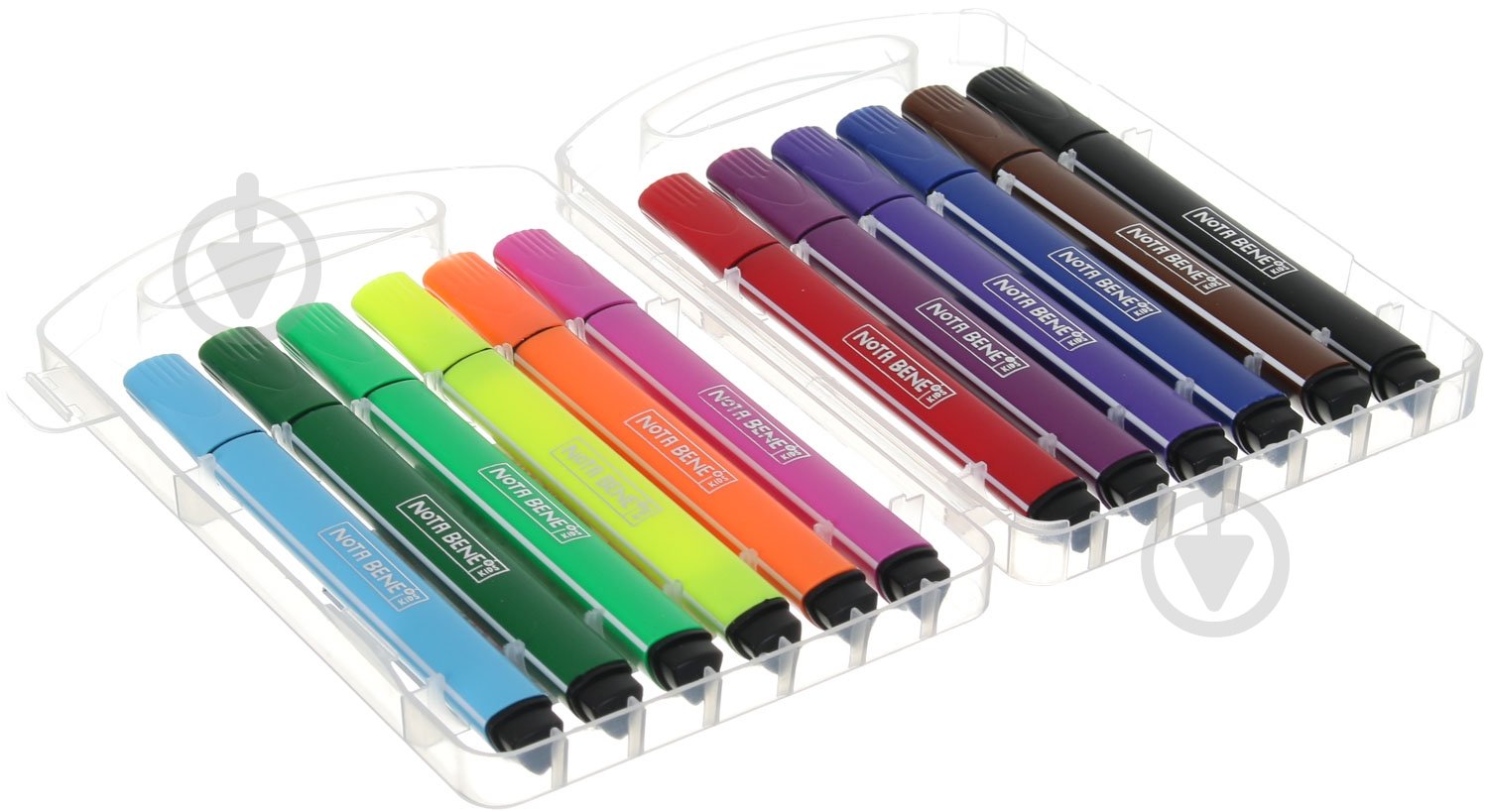 Фломастеры трехгранные 12 шт Nota Bene - фото 3
